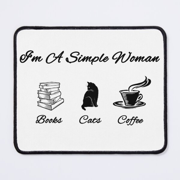 Item preview, Simple Woman: books, cats & coffee designed and sold by Catspeople.