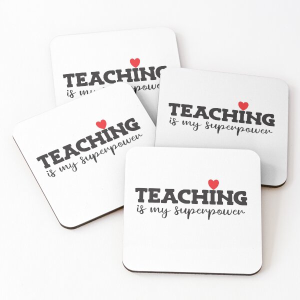 Item preview, teaching is my superpower funny gift idea for teacher designed and sold by KHELISTORE.
