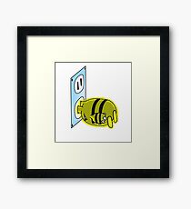 Charging Elekid Framed Print