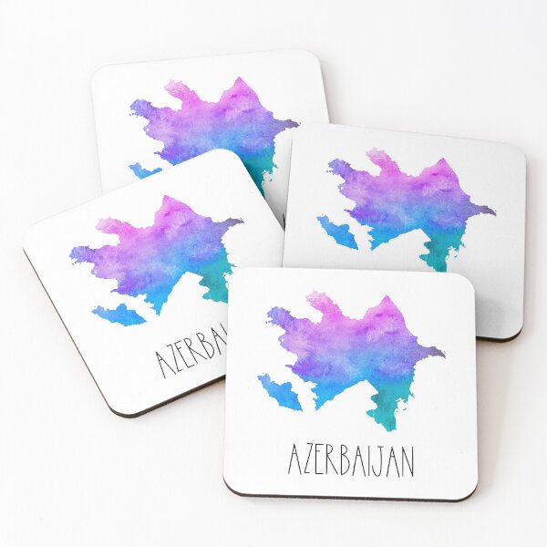 Item preview, Azerbaijan Watercolor Map - Azerbaijani designed and sold by MountainD.
