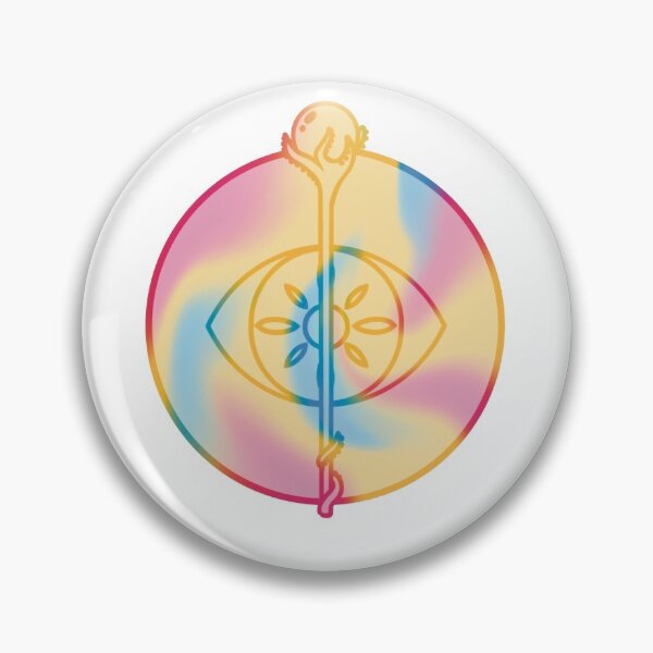 Item preview, Pansexual Warlock Symbol designed and sold by AdlayasDesigns.