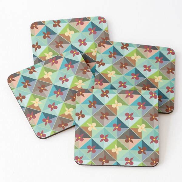 Item preview, Abstract Patterns On Ceramic Tile With Flowers, Perfect Gift For All Ages designed and sold by Special-Ninja.