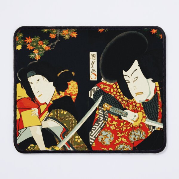 Item preview, Kabuki Samurai Warriors With Swords by Toyohara Kunichika #2 designed and sold by Roger-C.