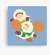 Smash Bros - Ice Climbers Purple Gloves Canvas Print