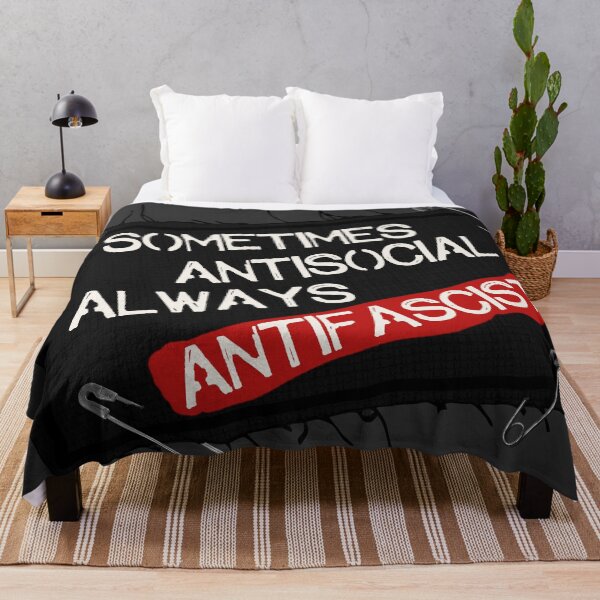 Item preview, Sometimes Antisocial Always Antifascist designed and sold by acquiesce13.
