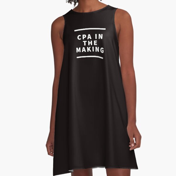 Item preview, CPA in the making Future CPA Stylish Text Design on black and color background designed and sold by Evartdesign.
