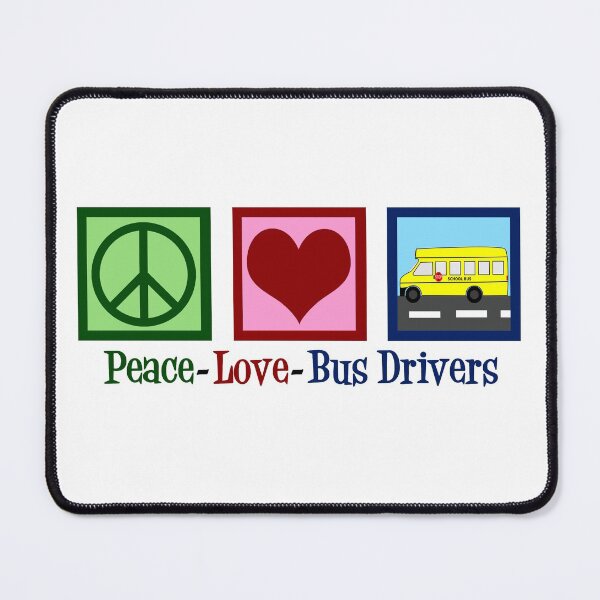 Item preview, Peace Love School Bus Drivers designed and sold by Epic Love Designs.