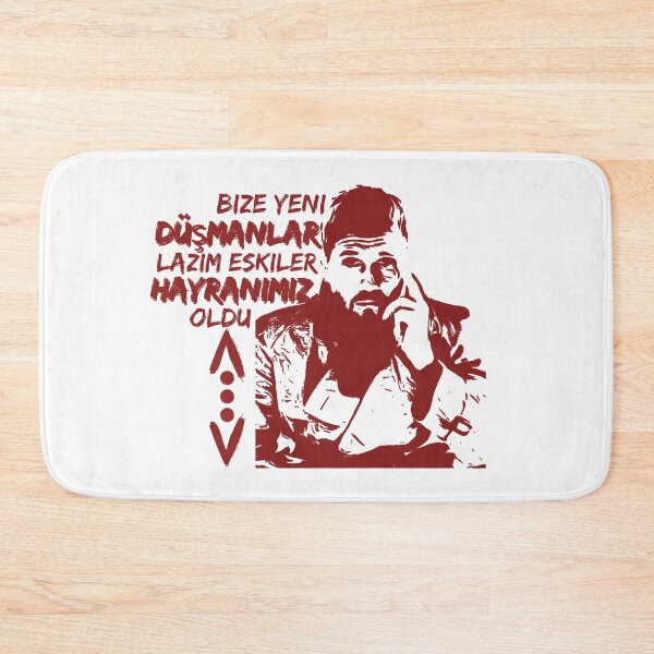 Item preview, Bize Yeni Düşmanlar Lazım Eskiler Hayranımız Oldu, Turkish Quotes designed and sold by Oussluka.