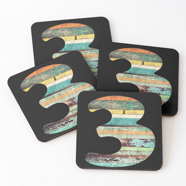 Item preview, Number 3 three  designed and sold by ArteVintage.