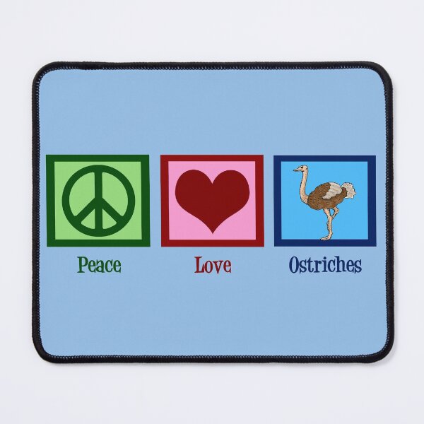 Item preview, Peace Love Ostriches designed and sold by Epic Love Designs.