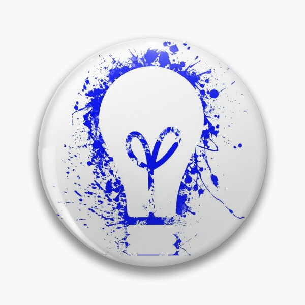 Item preview, Electrical light bulb blue color splash designed and sold by EngineersArt.