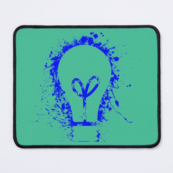 Item preview, Electrical light bulb blue color splash designed and sold by EngineersArt.