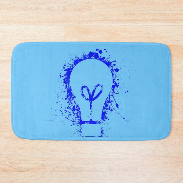 Item preview, Electrical light bulb blue color splash designed and sold by EngineersArt.