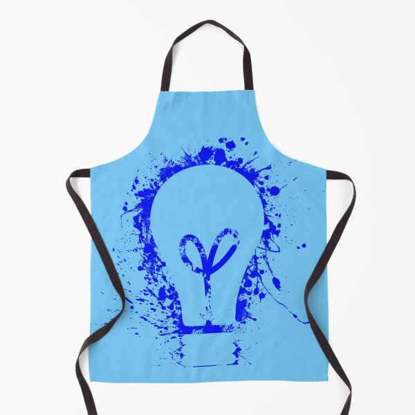 Item preview, Electrical light bulb blue color splash designed and sold by EngineersArt.