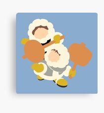 Smash Bros - Ice Climbers Yellow Gloves Canvas Print