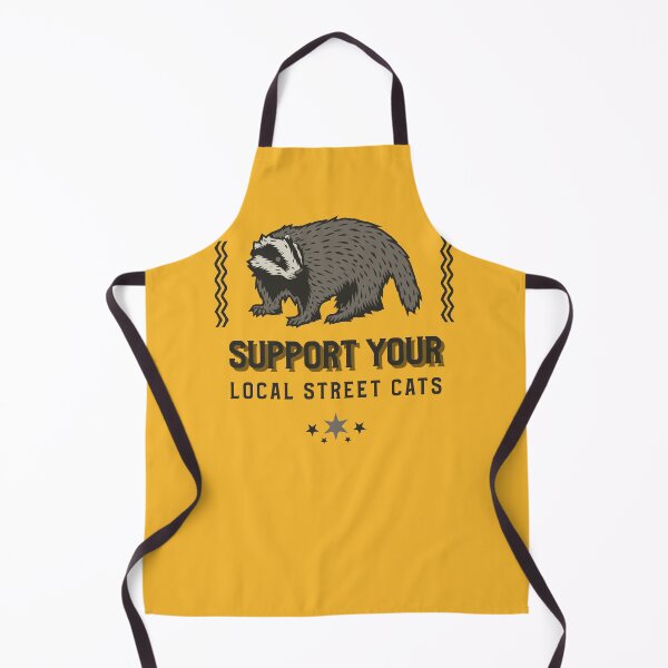 Item preview, Support Your Local Street Cats - Funny Quote With Badger designed and sold by FoxCodeCreation.