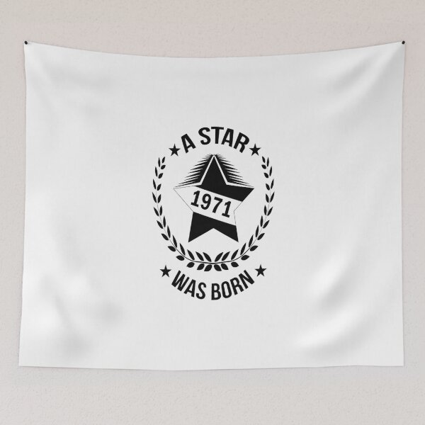Item preview, 1971 Birthday Gifts T-ShirtA Star was born in 1971 T-Shirt_by HBfunshirts_ (1) designed and sold by deptrainam.