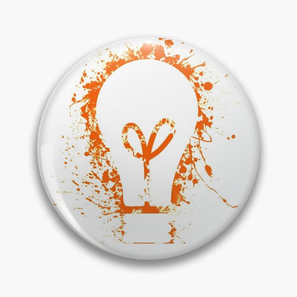Item preview, Electrical light bulb orange color splash designed and sold by EngineersArt.