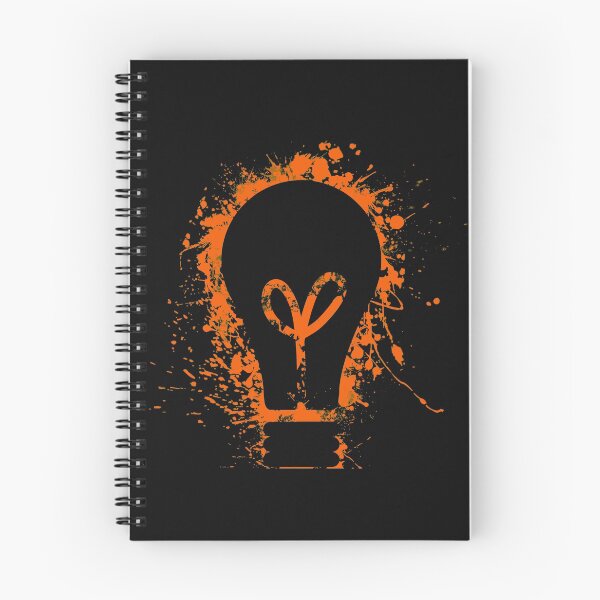 Item preview, Electrical light bulb orange color splash designed and sold by EngineersArt.