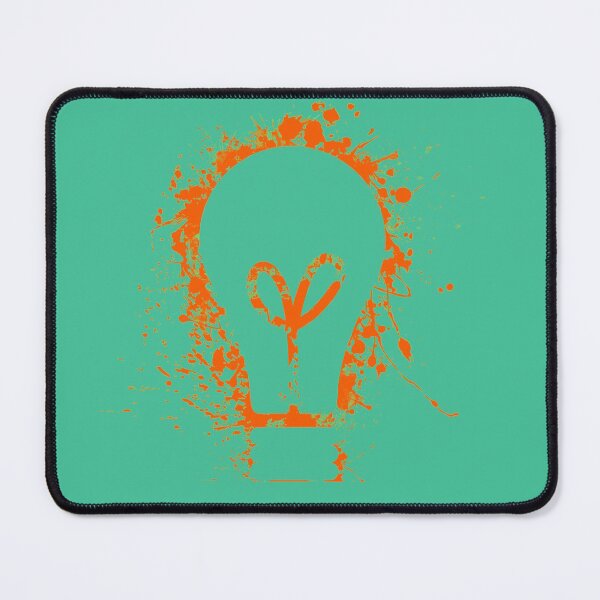 Item preview, Electrical light bulb orange color splash designed and sold by EngineersArt.