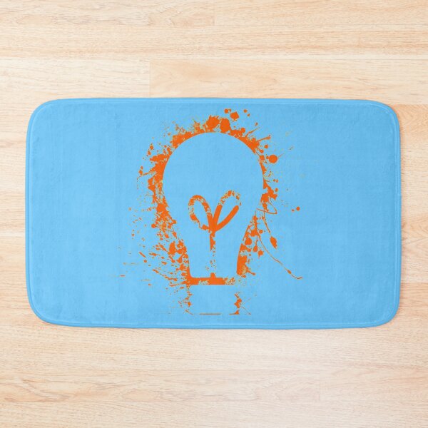 Item preview, Electrical light bulb orange color splash designed and sold by EngineersArt.