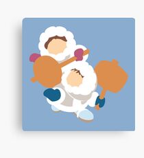 Smash Bros - Ice Climbers White Parkas Canvas Print