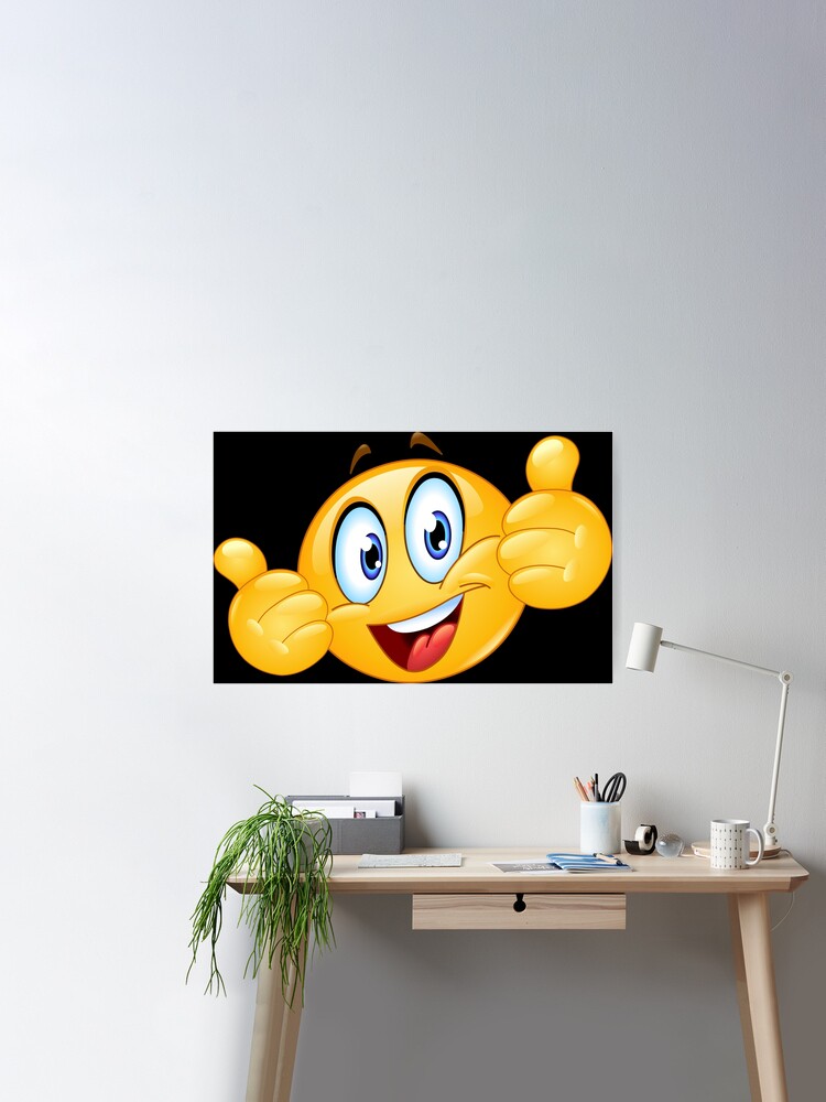 Thumb up Emoticon Poster for Sale by Yael Weiss