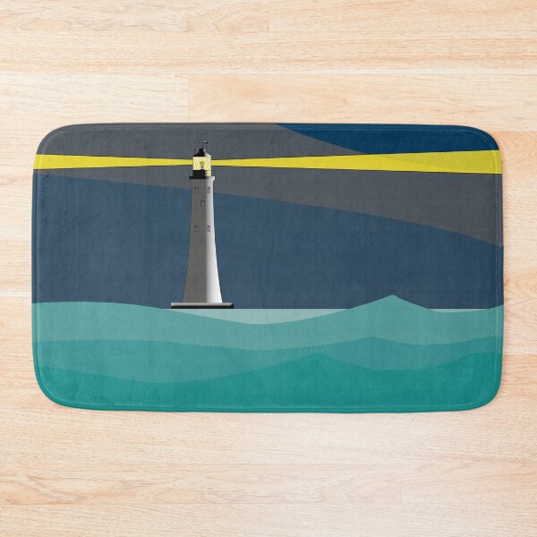 Item preview, Wolf Rock Lighthouse at night designed and sold by CoastPicsDesign.
