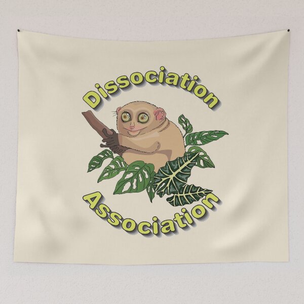 Item preview, Join the Dissociation Association - tarsius zoning out designed and sold by Petra Vitéz.