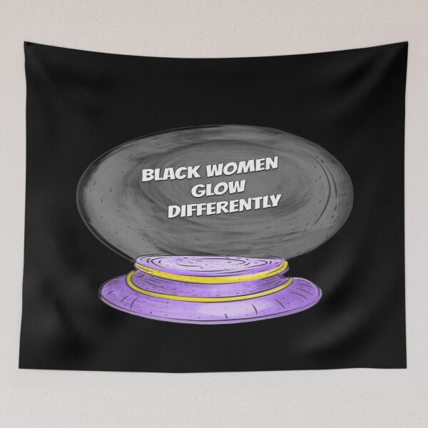 Item preview,  BLACK WOMEN GLOW DIFFERENTLY STICKER designed and sold by RetroPlaceee.