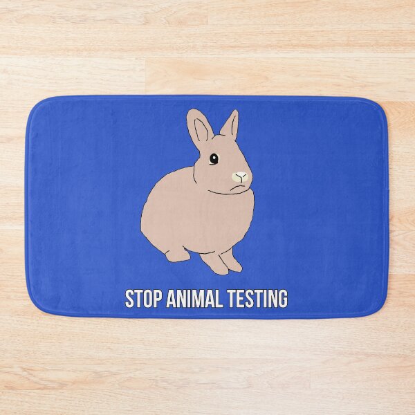 Item preview, Stop Animal Testing Rabbit Cartoon designed and sold by RevolutionInPaint.