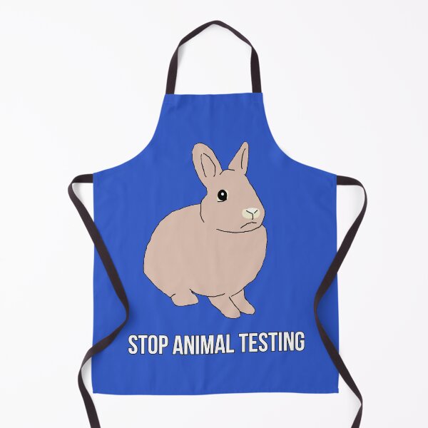 Item preview, Stop Animal Testing Rabbit Cartoon designed and sold by RevolutionInPaint.