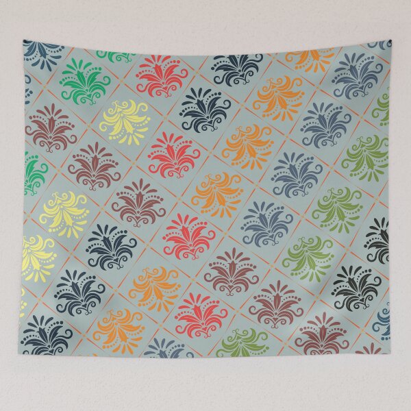 Item preview, Abstract Patterns On Ceramic Tile With Flowers, Perfect Gift For All Ages designed and sold by Special-Ninja.