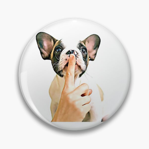 Item preview, Cute little dog telling people to be quiet in cartoon style. designed and sold by JoysGallery.