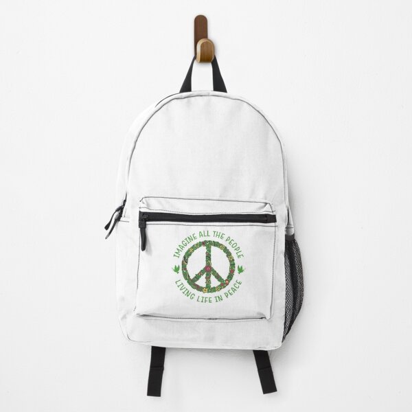 Item preview, Imagine All The People Living Life In Peace Motivation Quotes by John Lennon - Green designed and sold by CataRedBubble.