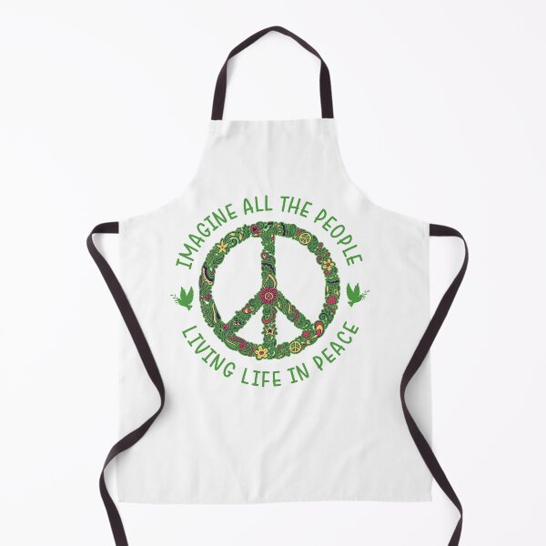 Item preview, Imagine All The People Living Life In Peace Motivation Quotes by John Lennon - Green designed and sold by CataRedBubble.