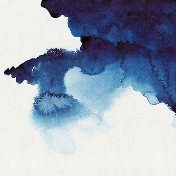 Artwork thumbnail, Abstract Blue Ink On Paper Pattern by CherryDamzel