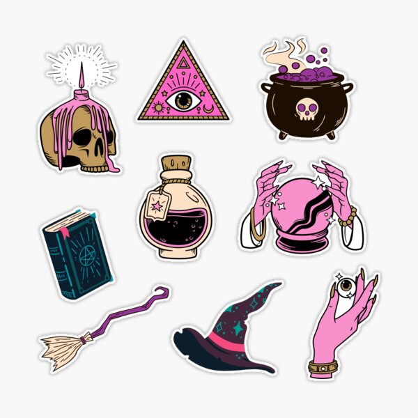 Witchy Bunny Sticker Pack Pastel Witch Stickers Wiccan Stickers Witchy  Stickers Kawaii Stickers Vinyl Stickers Laptop Stickers 