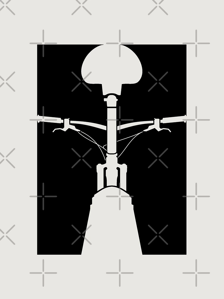 Thumbnail 6 of 6, Premium Oversized Sweatshirt, Black MTB Rear View designed and sold by RabeDesigns.