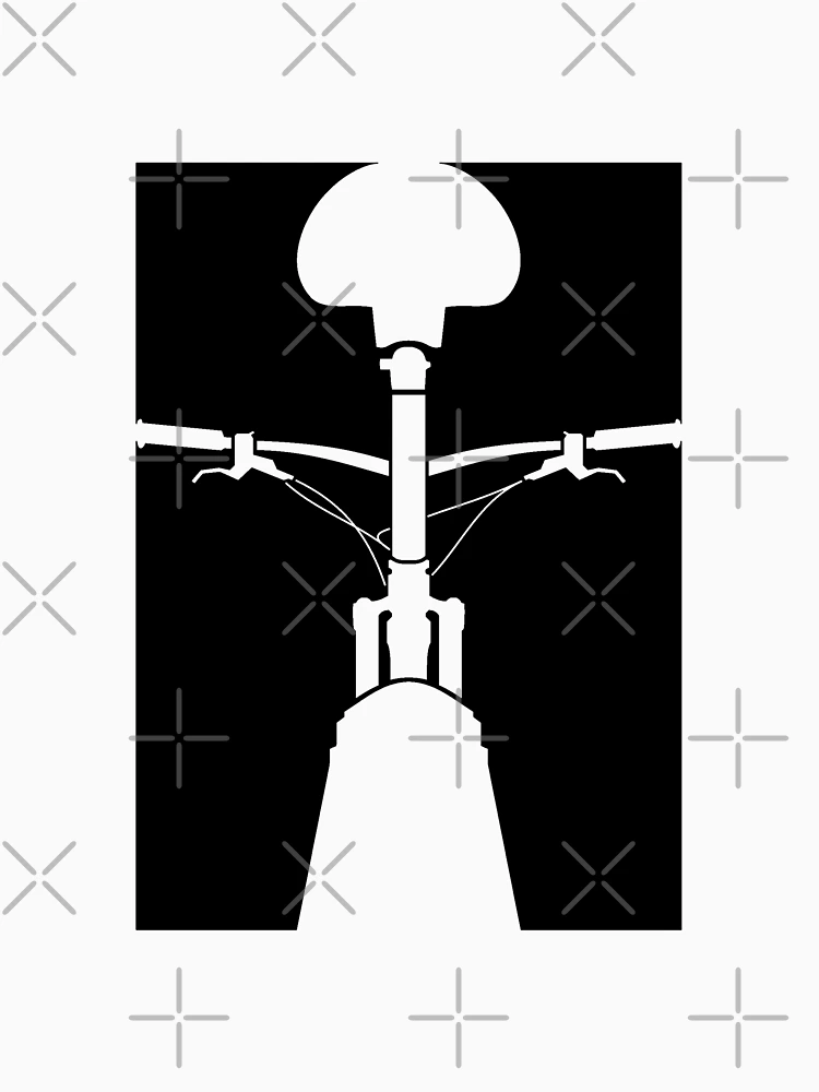 Thumbnail 6 of 6, Pullover Hoodie, Black MTB Rear View designed and sold by RabeDesigns.