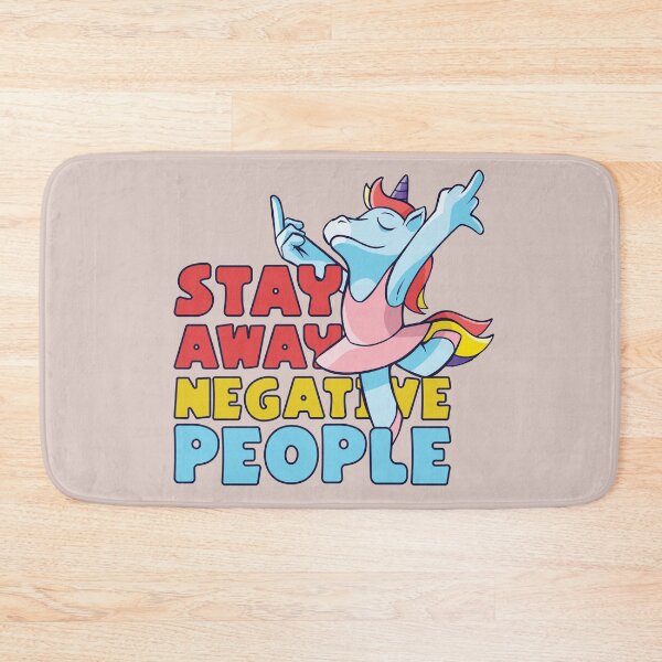Item preview, Stay away negative people unicorn middle finger designed and sold by 99vectors.