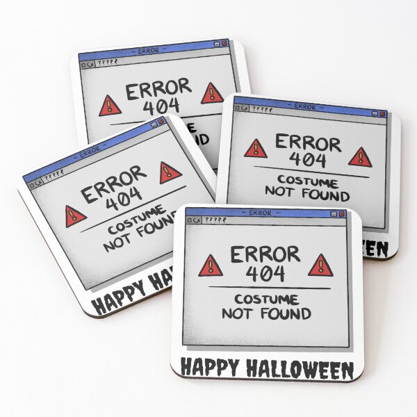 Item preview, Halloween Costume for the Programmer - ERROR 404 Costume Not Found designed and sold by hardscuffle.