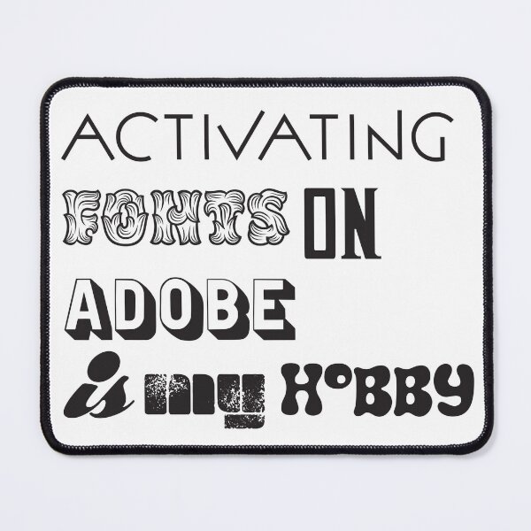 Item preview, Activity fonts on adobe is my hobby designed and sold by wishicouldgetausername.