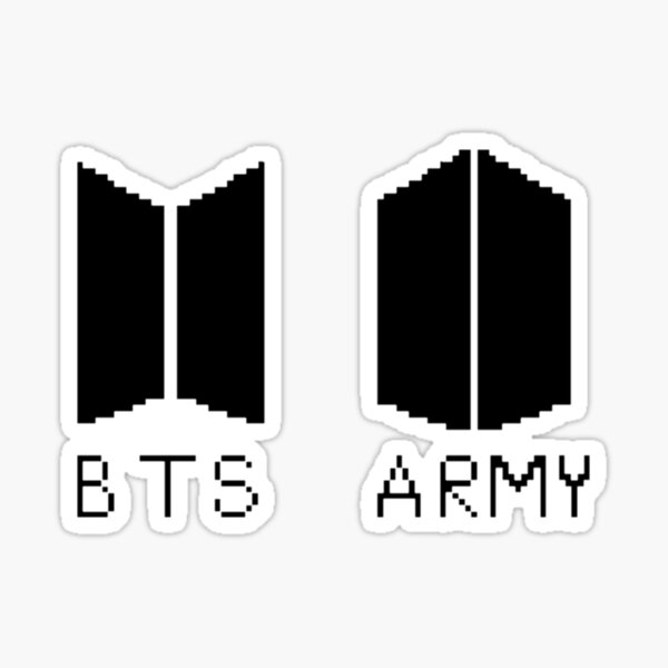 Pegatinas: Bts And Army Logo | Redbubble