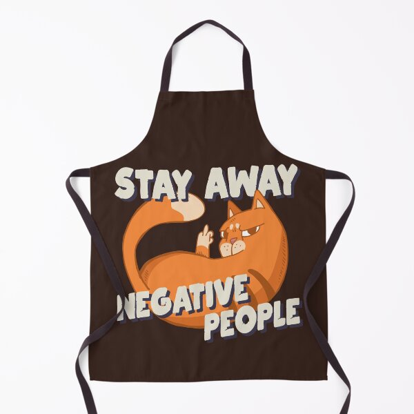 Item preview, Stay away negative people cat middle finger designed and sold by 99vectors.
