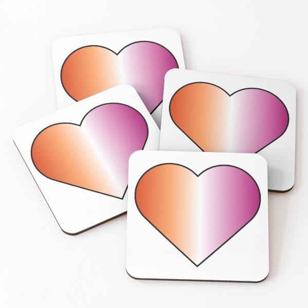 Item preview, Lesbian Heart Flag Gradient designed and sold by hclliish.