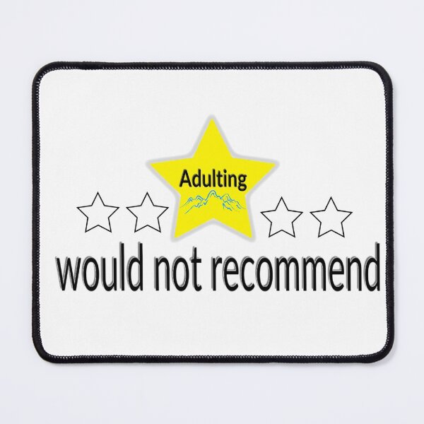 Item preview, Adulting would not recommend  designed and sold by Alshoalla.