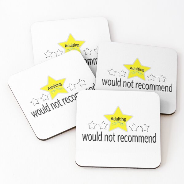 Item preview, Adulting would not recommend  designed and sold by Alshoalla.