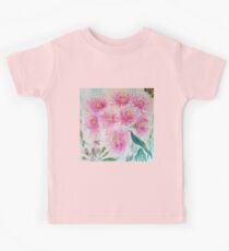 Gum Blossoms (ii) by Liz H Lovell Kids Tee