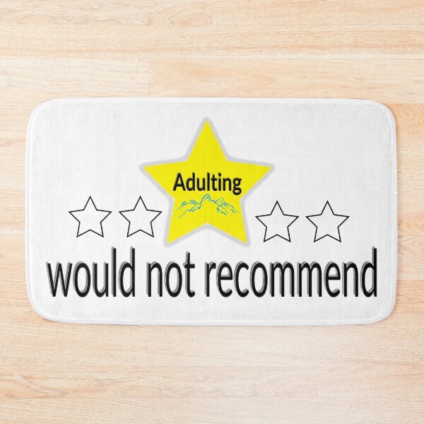 Item preview, Adulting would not recommend  designed and sold by Alshoalla.